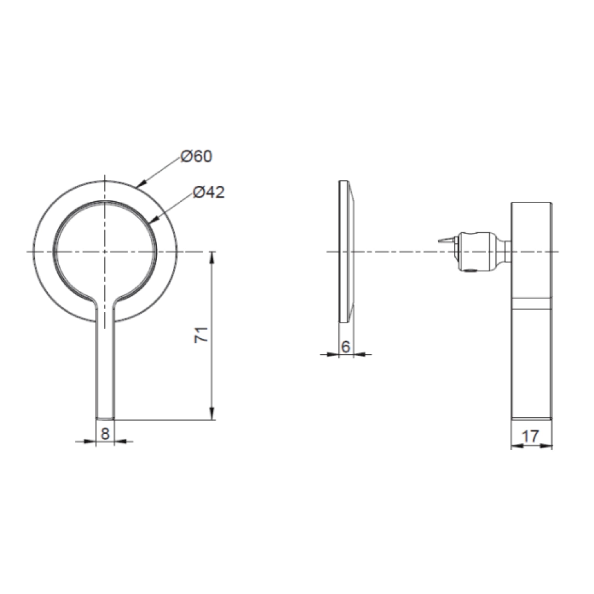 KOHLER COMPONENTS SHOWER WALL MIXER SINGLE HANDLE LEVER MATTE BLACK