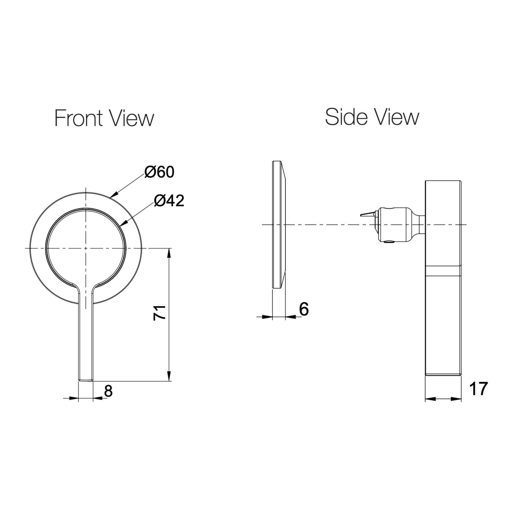 KOHLER COMPONENTS SHOWER WALL MIXER SINGLE HANDLE LEVER CHROME