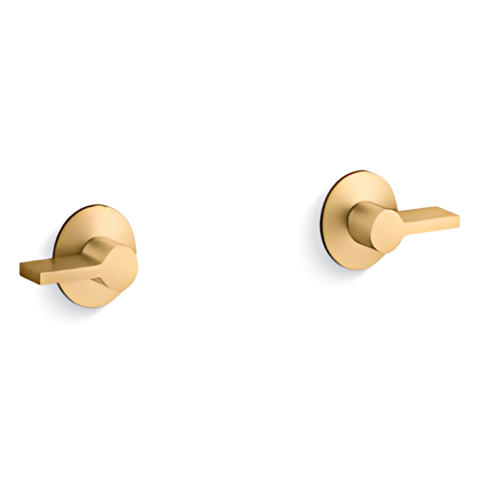 KOHLER COMPONENTS WALL TOP ASSEMBLY LEVER HANDLE WITH INWALL VALVE COMPLETE KIT BRUSHED BRASS