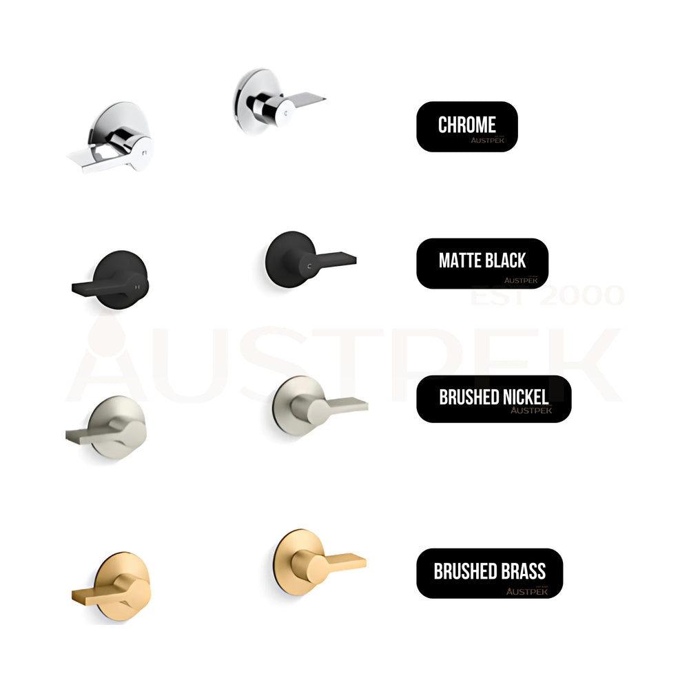 KOHLER COMPONENTS WALL TOP ASSEMBLY LEVER HANDLE WITH INWALL VALVE COMPLETE KIT BRUSHED BRASS