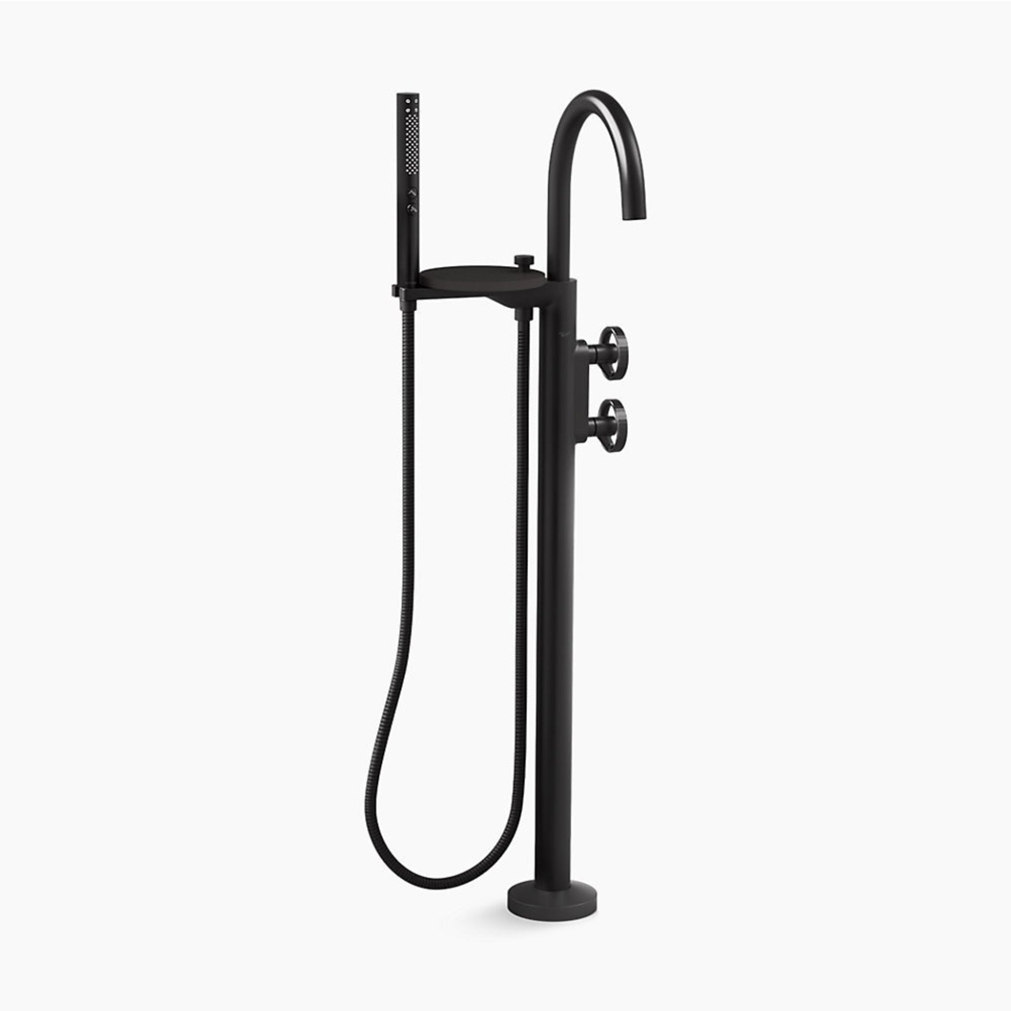 KOHLER COMPONENTS FREESTANDING BATH MIXER MATTE BLACK