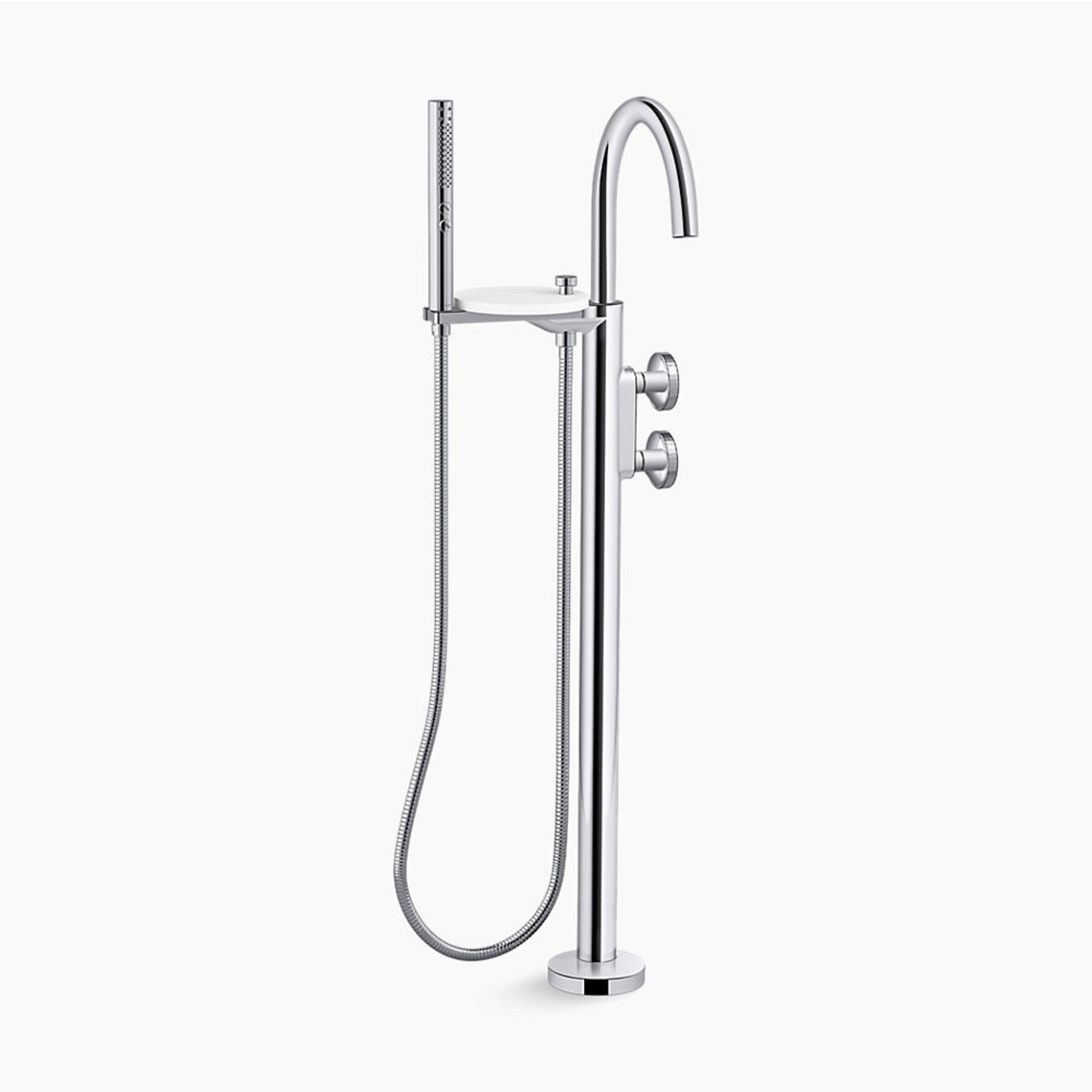 KOHLER COMPONENTS FREESTANDING BATH MIXER BRUSHED NICKEL