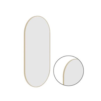 THERMOGROUP ABLAZE PILL GOLD FRAMED MIRROR WITH DEMISTER 500X1000MM