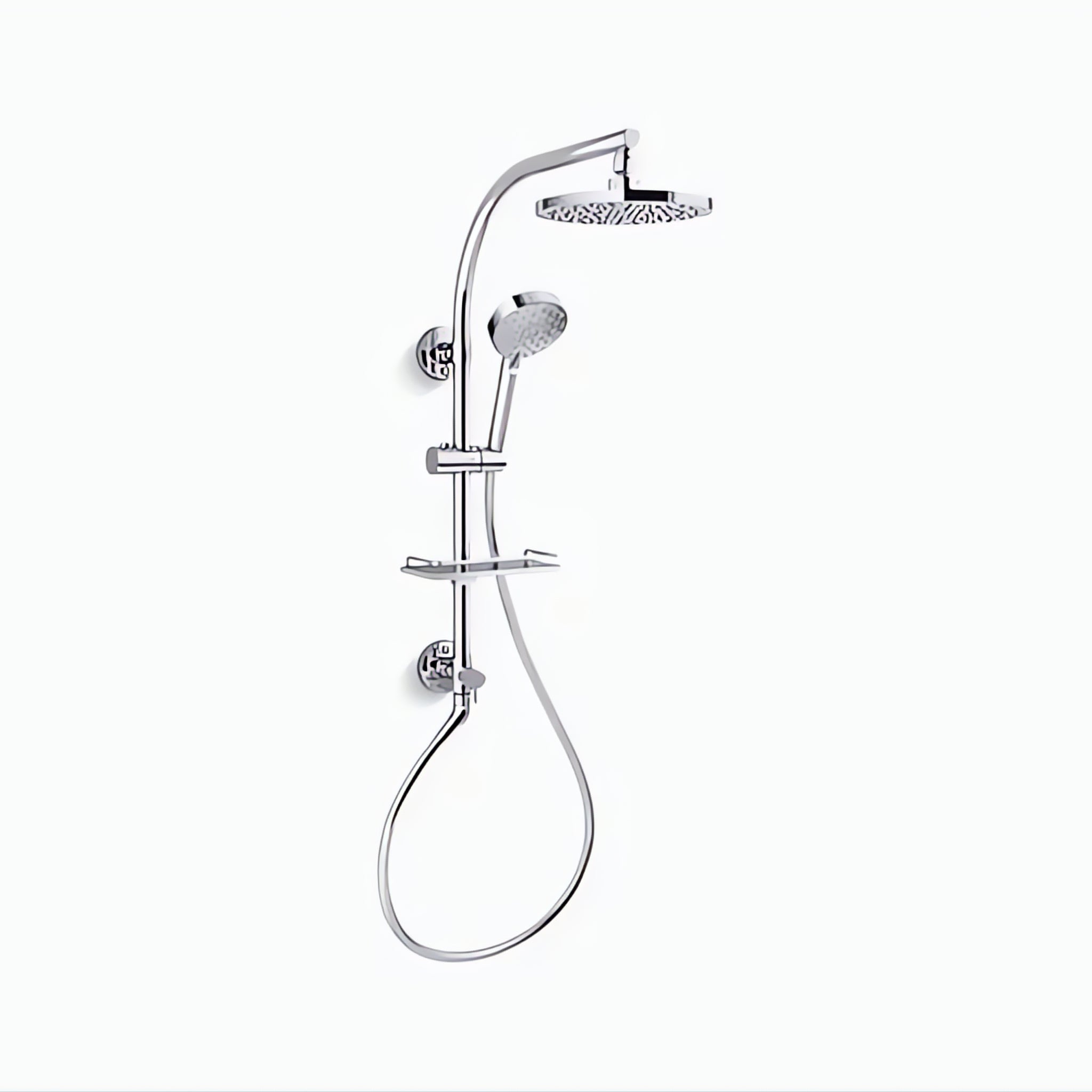 KOHLER HYDRORAIL PREMIUM ROUND SHOWER SYSTEM CHROME