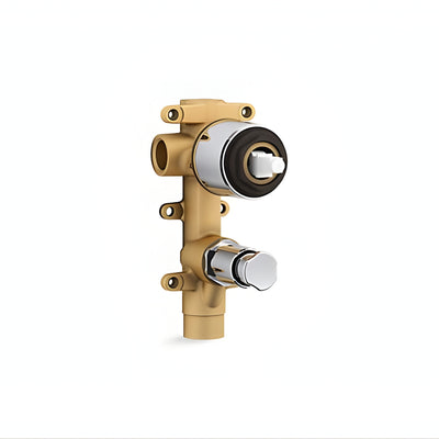 KOHLER COMPONENTS SHOWER / BATH WALL DIVERTER MIXER WITH OYL HANDLE & VALVE COMPLETE KIT CHROME