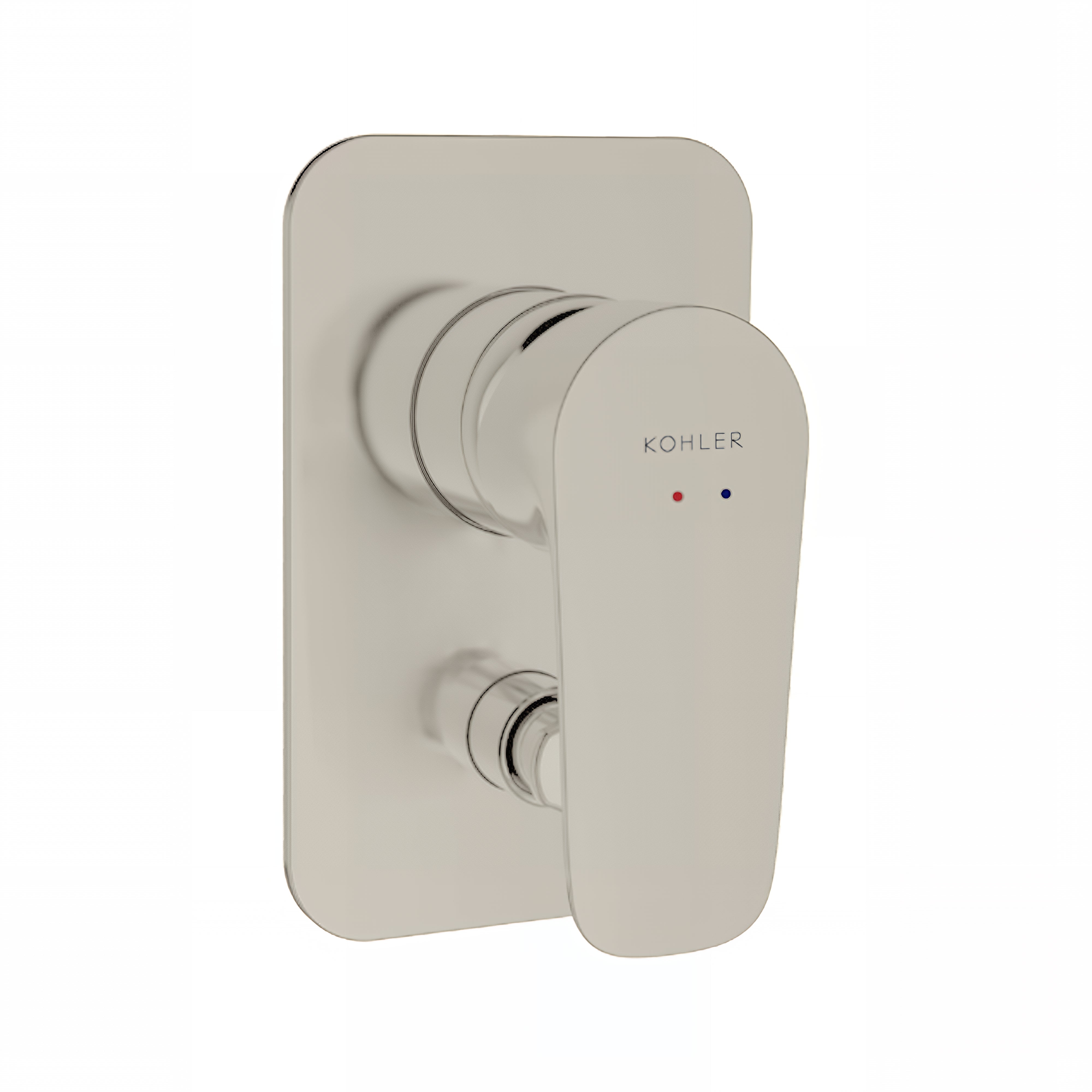 KOHLER ALEO-S SHOWER AND BATH DIVERTER MIXER 100MM BRUSHED NICKEL