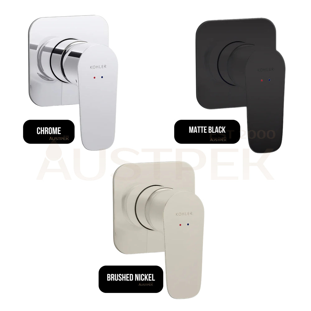 KOHLER ALEO-S SHOWER / BATH MIXER FULL KIT 100MM CHROME