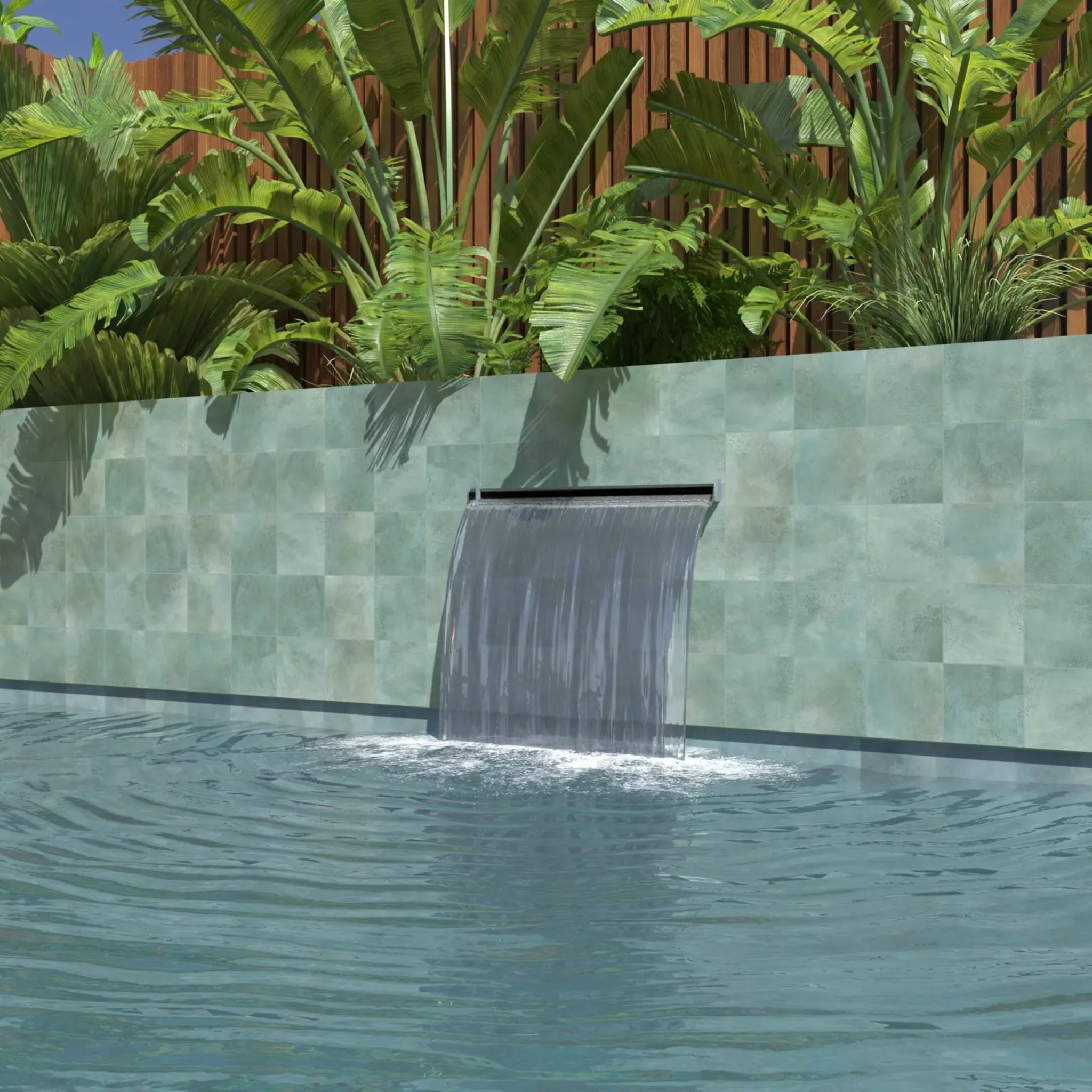 ELITE IMPORTERS GREENLAND TEAL ANTI SLIP 147X147MM SQUARE TILE (PER BOX)