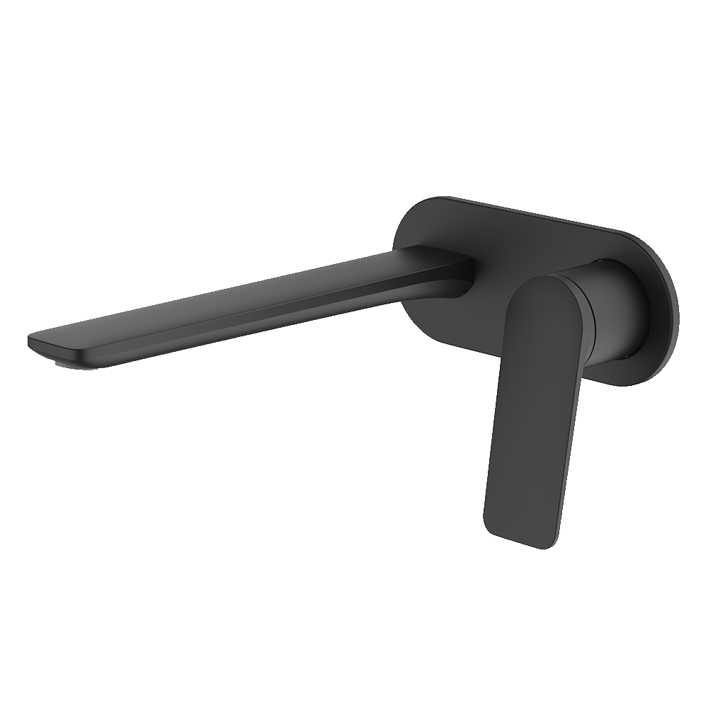 GARETH ASHTON VELA WALL BASIN / BATH MIXER SET 220MM BLACK