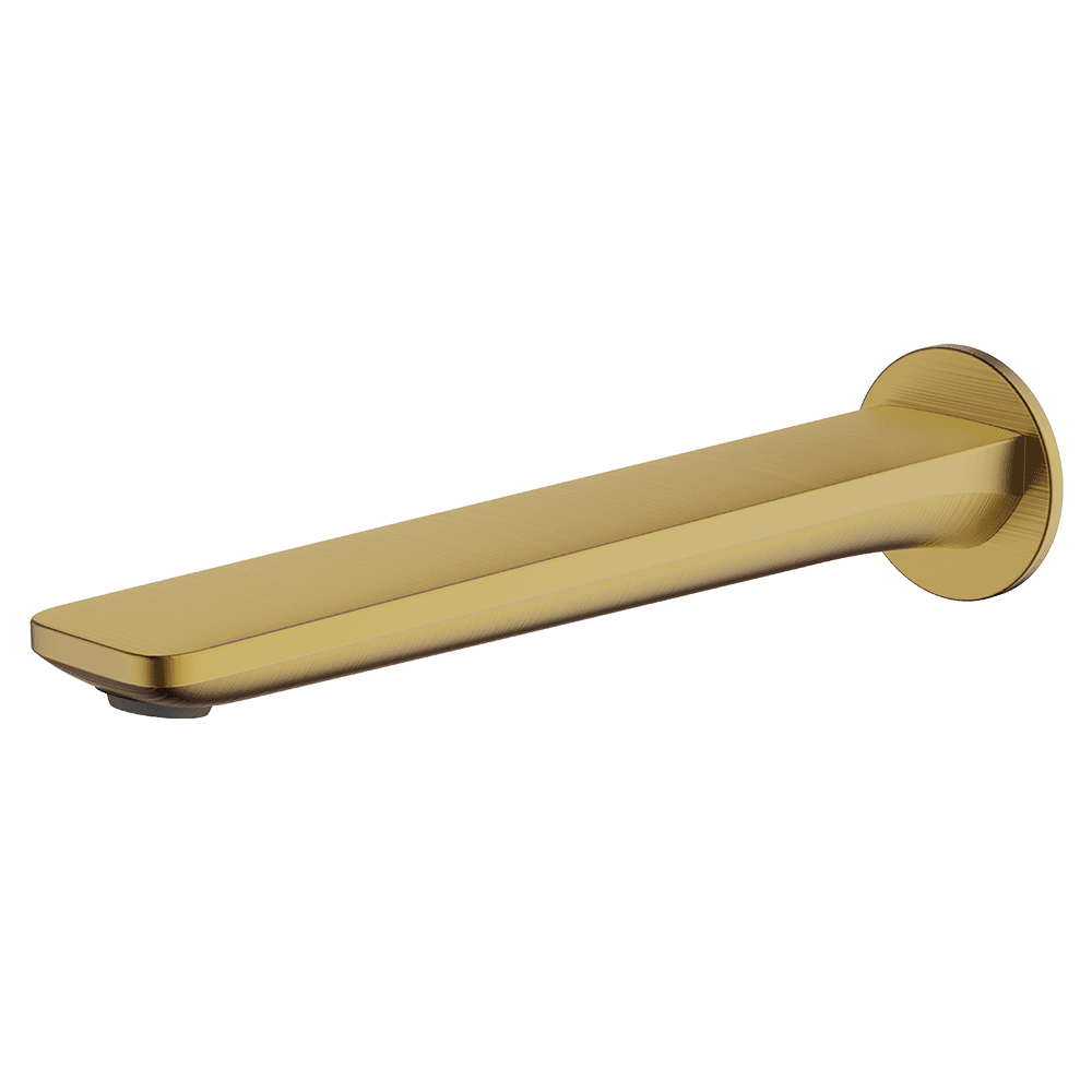 GARETH ASHTON VELA BASIN / BATH SPOUT 220MM BRUSHED BRASS