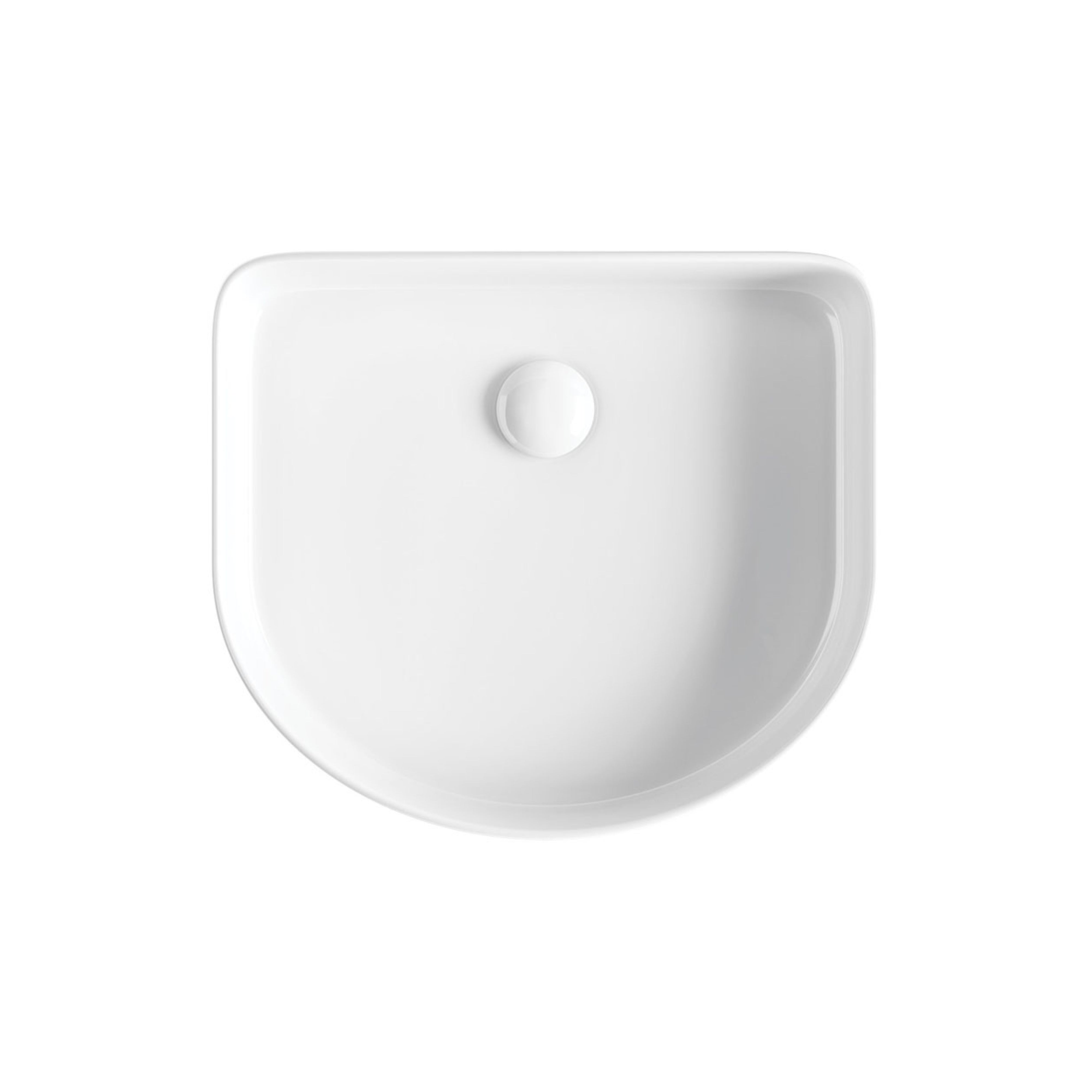 FIENZA ELEANOR FLUTED ABOVE COUNTER BASIN GLOSS WHITE 415MM