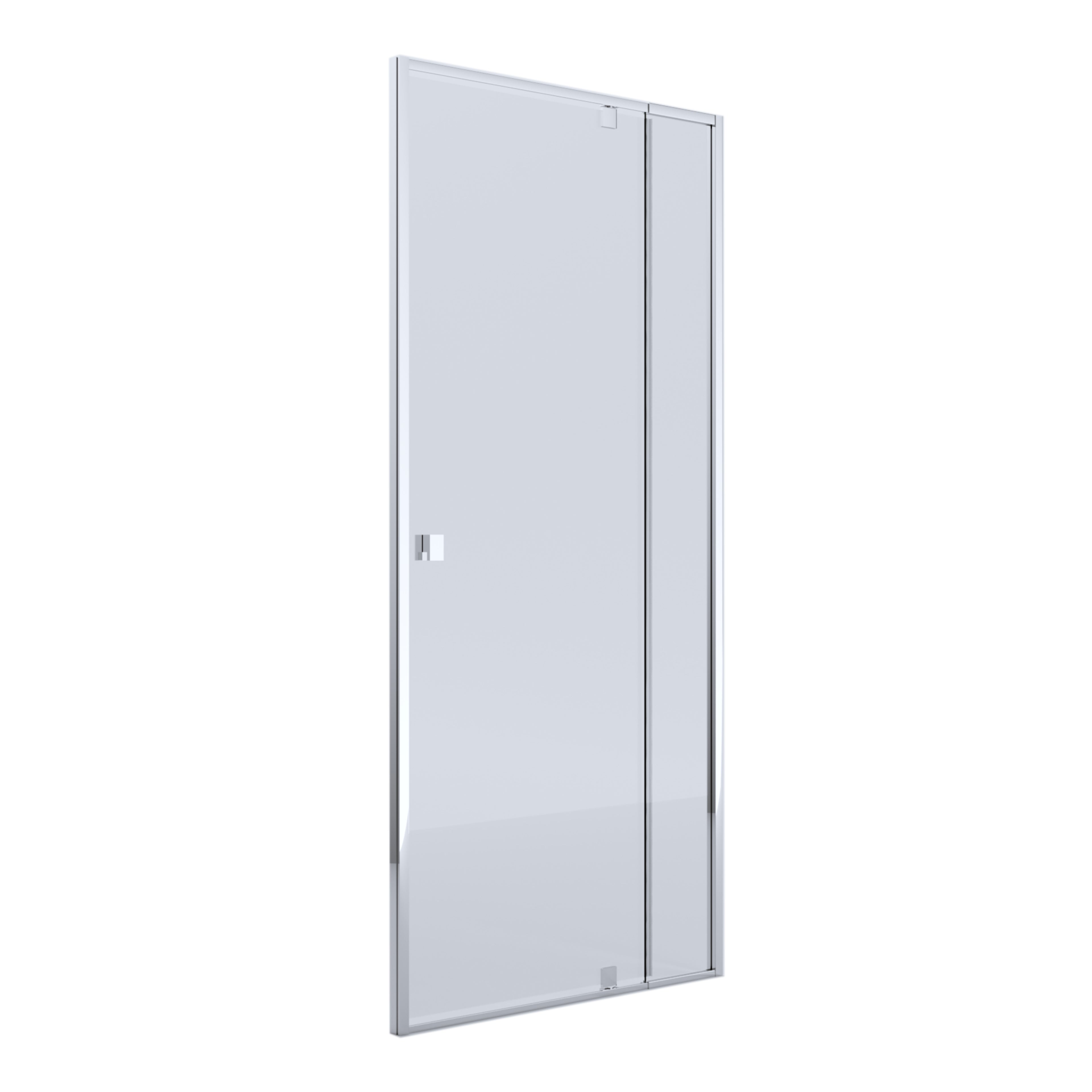 BELLA VISTA OLIVIA SEMI FRAMED PIVOT DOOR FRONT ONLY SHOWER SCREEN CHROME