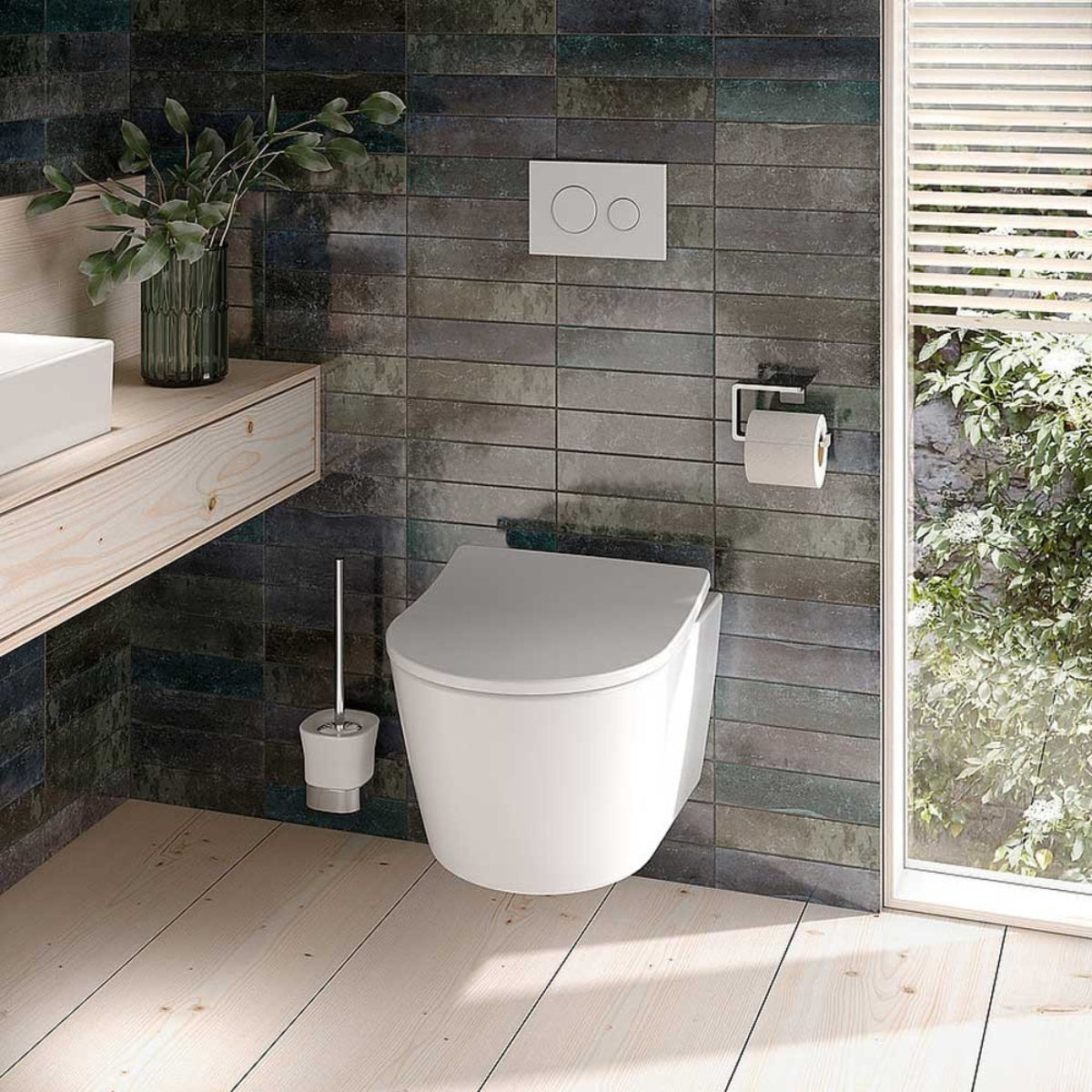 TOTO CONTEMPORARY I WALL HUNG TOILET (D-SHAPE) GLOSS WHITE