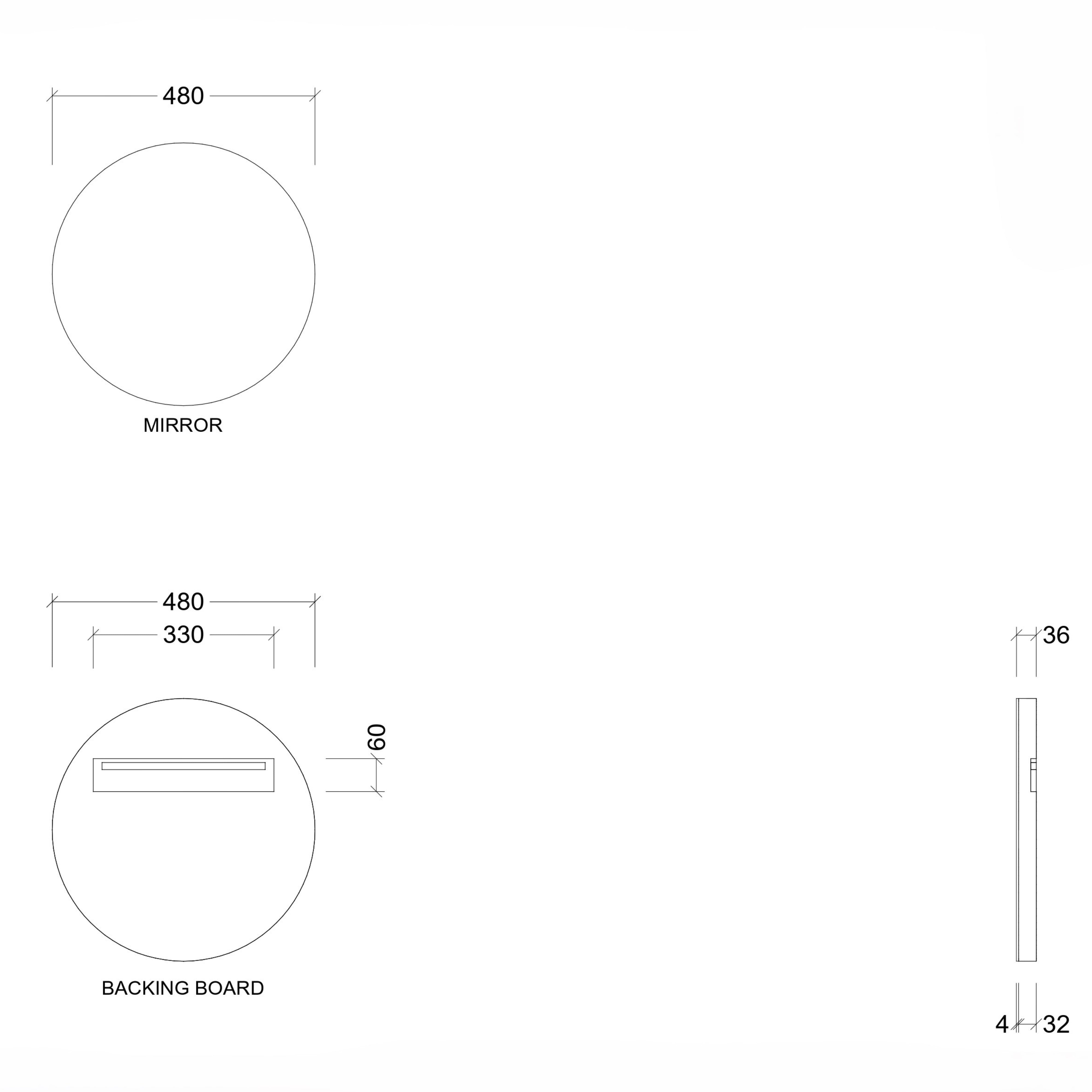 TIMBERLINE OXFORD CUSTOM MIRROR (ALL SIZING)