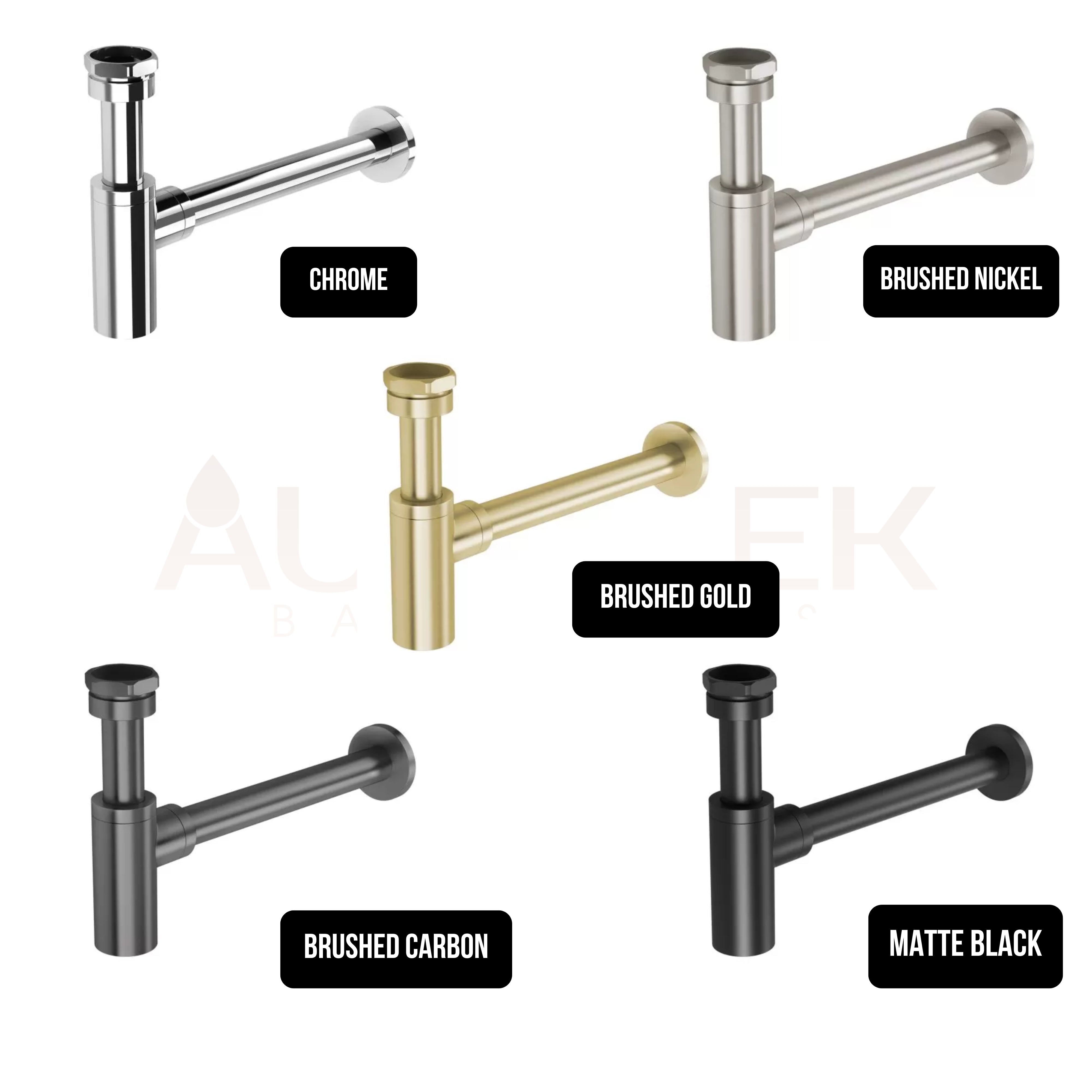 PHOENIX BOTTLE TRAP BRUSHED GOLD 40MM