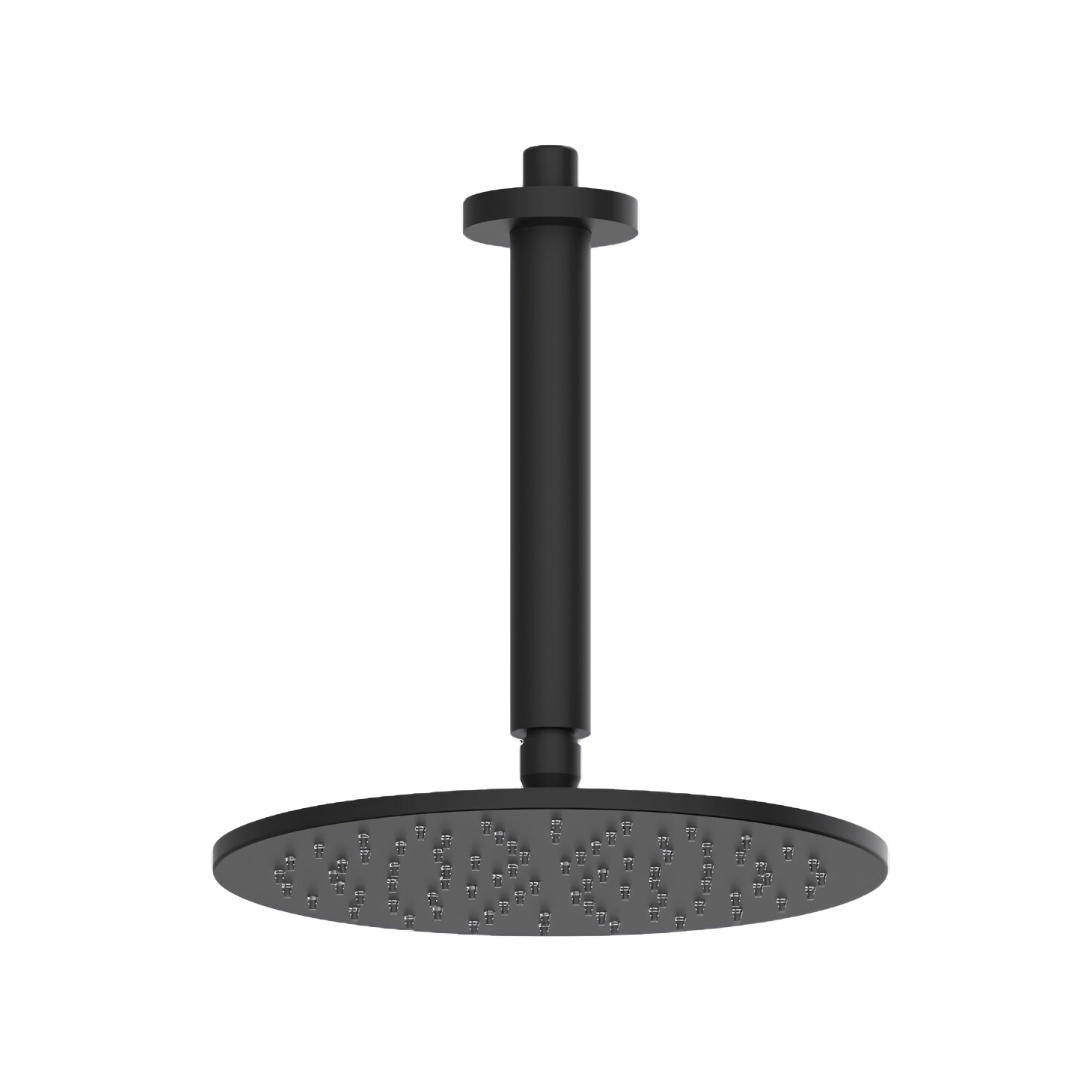 ARMANDO VICARIO PIAZZA SHOWER HEAD AND ARM 250MM BLACK