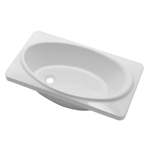 TURNER HASTINGS BABY BUILT-IN ACRYLIC BATHTUB GLOSS WHITE 800MM