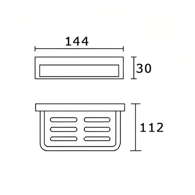 INSPIRE RECXIS SOAP HOLDER CHROME 144mm