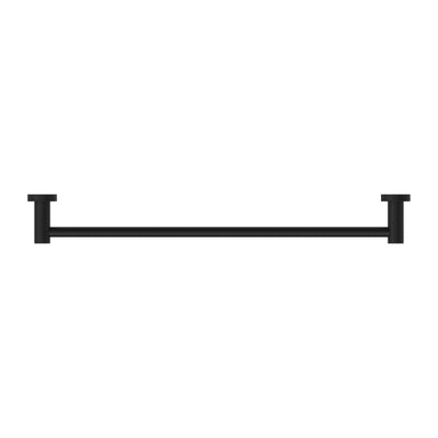 NERO CLASSIC NON-HEATED SINGLE TOWEL RAIL MATTE BLACK (AVAILABLE IN 600MM AND 800MM)