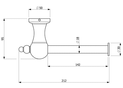 ARMANDO VICARIO PROVINCIAL TOILET ROLL HOLDER BRUSHED NICKEL