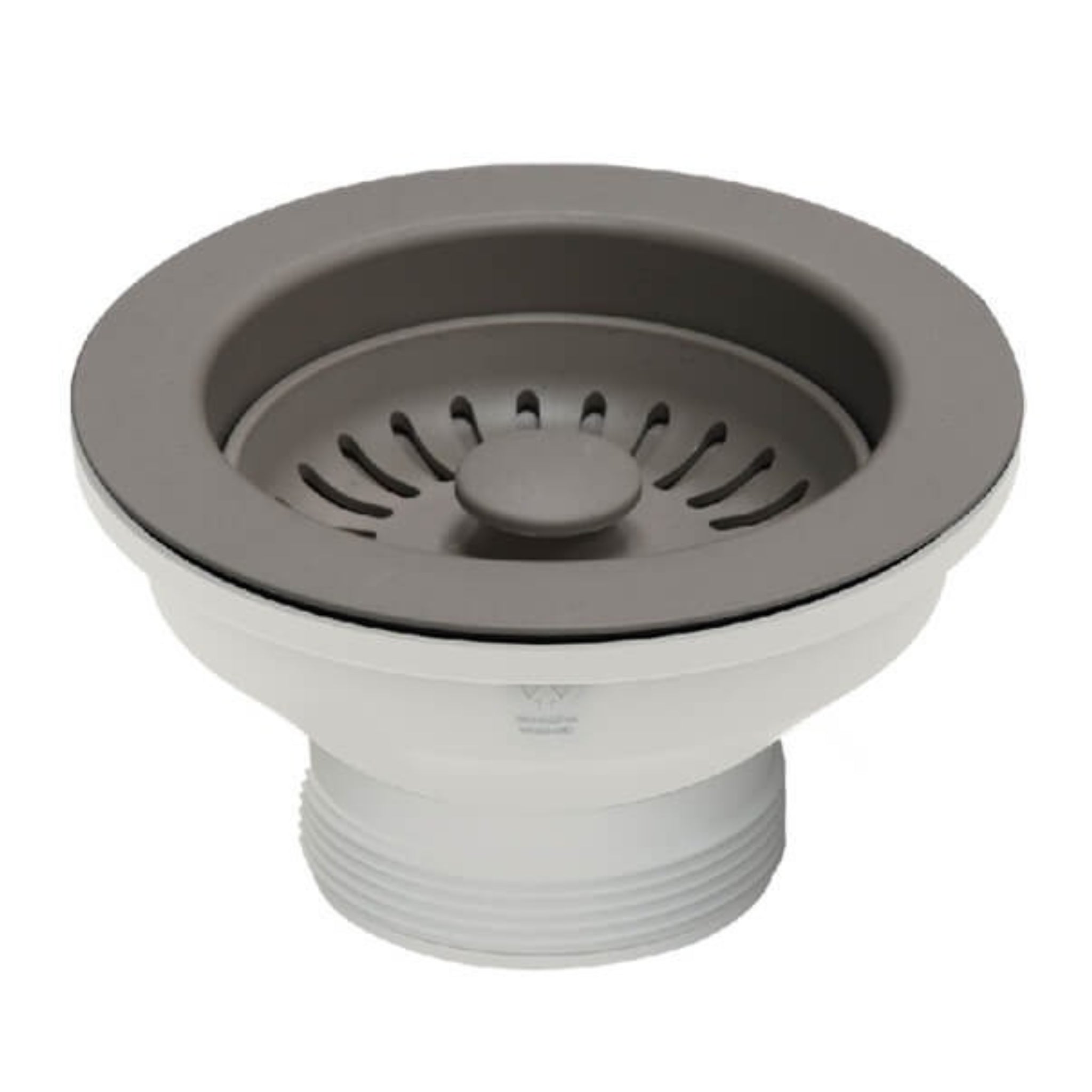 TURNER HASTINGS BASKET WASTE WITH LONG SCREW 90MM CONCRETE LOOK