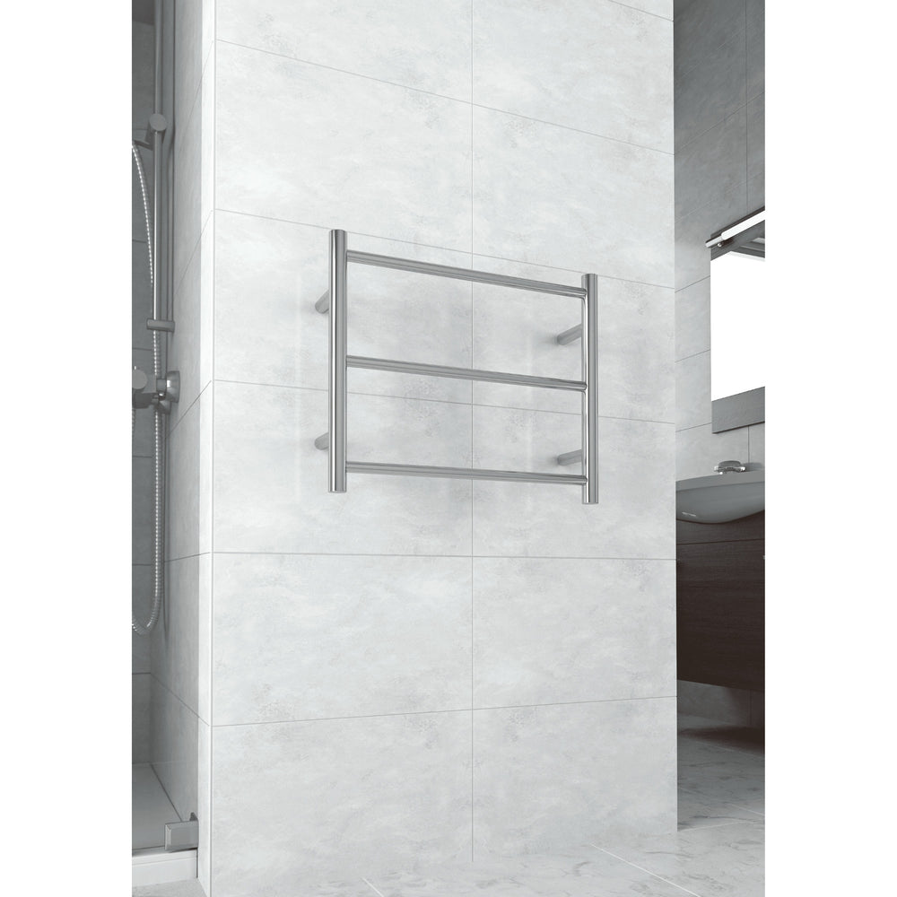THERMOGROUP STRAIGHT ROUND BUDGET HEATED TOWEL RAIL 550MM