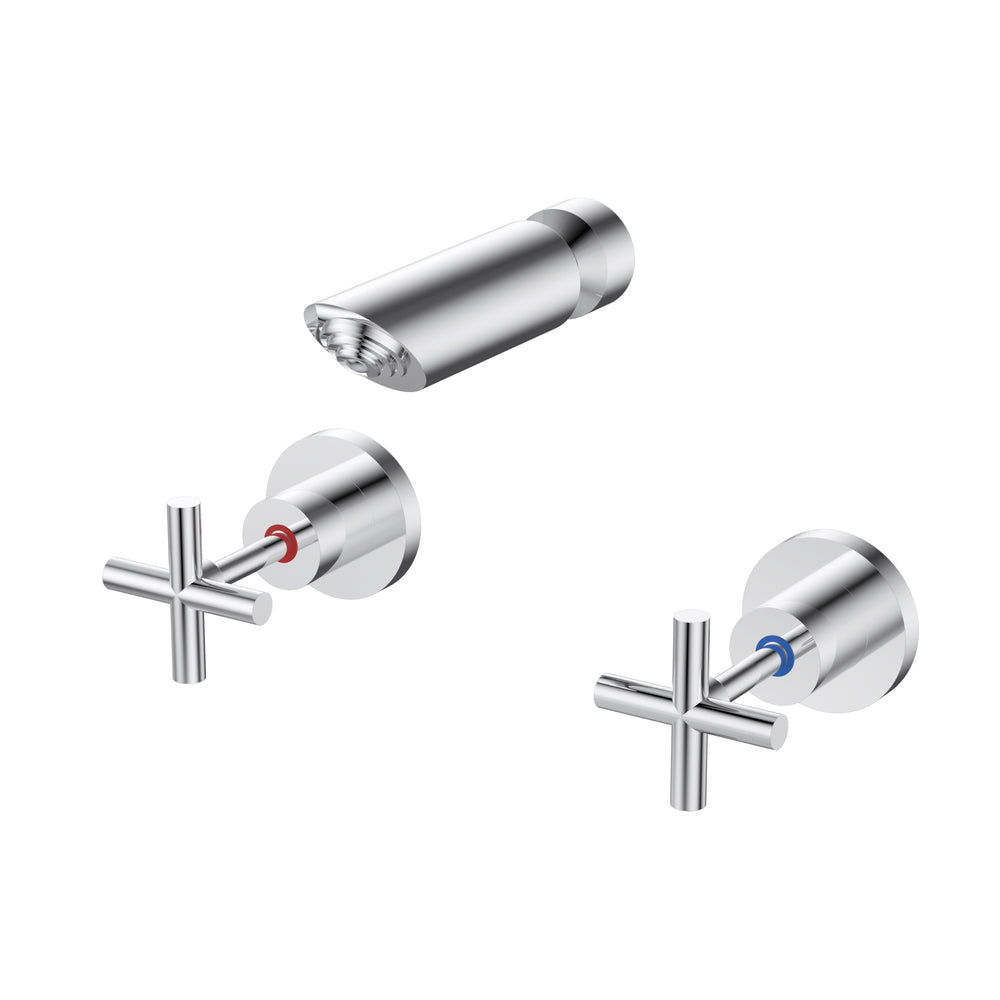 IKON PLNZ LEAD FREE SHOWER TAP SET 135MM CHROME