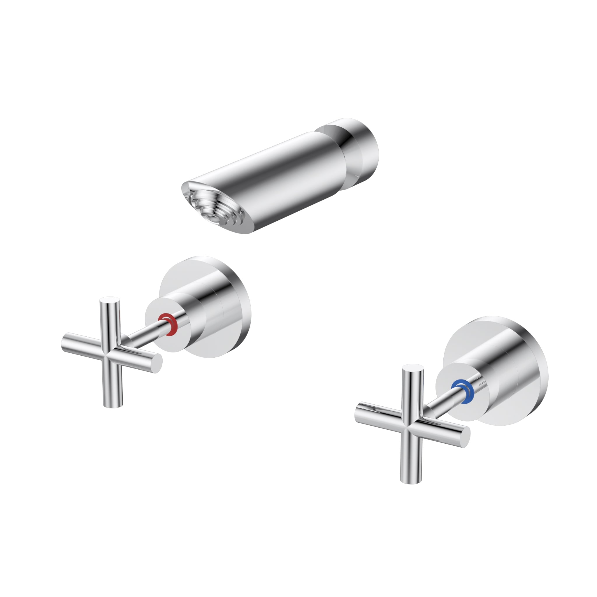 IKON PLNZ LEAD FREE SHOWER TAP SET 135MM CHROME