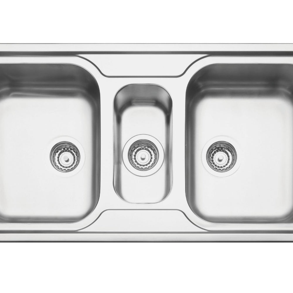 LINSOL MAREA 24L AND 7L KITCHEN SINK STAINLESS STEEL 1000MM