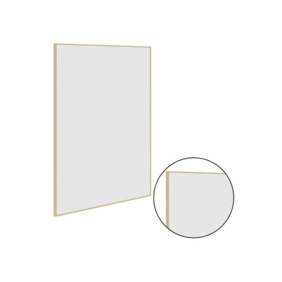 THERMOGROUP ABLAZE RECTANGULAR GOLD FRAMED MIRROR WITH DEMISTER 750X900MM