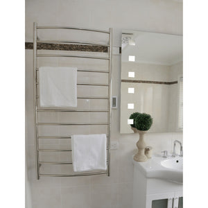 THERMOGROUP CURVED ROUND LADDER HEATED TOWEL RAIL 700MM