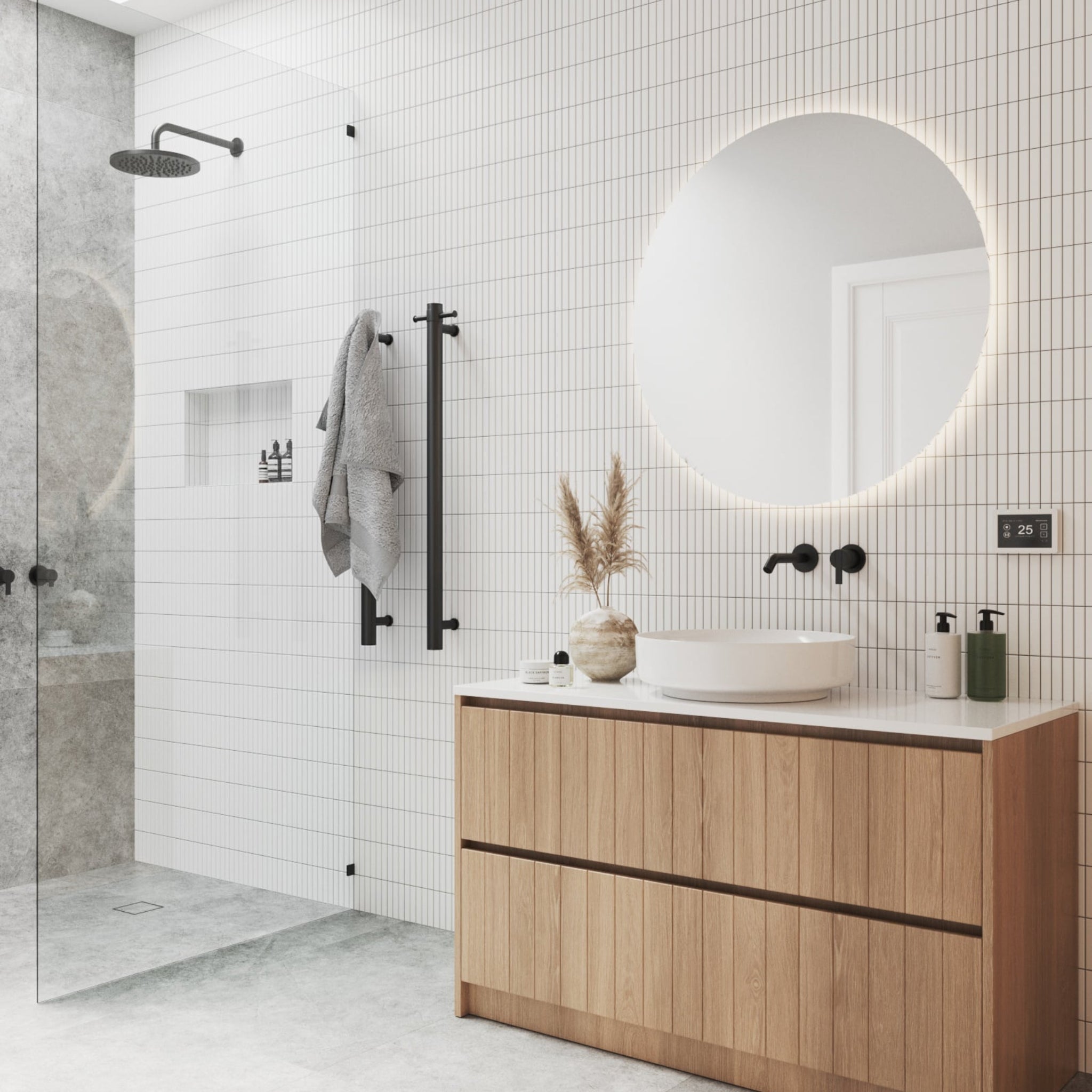 THERMOGROUP ABLAZE PREMIUM RS RANGE BACK-LIT MIRROR 900MM