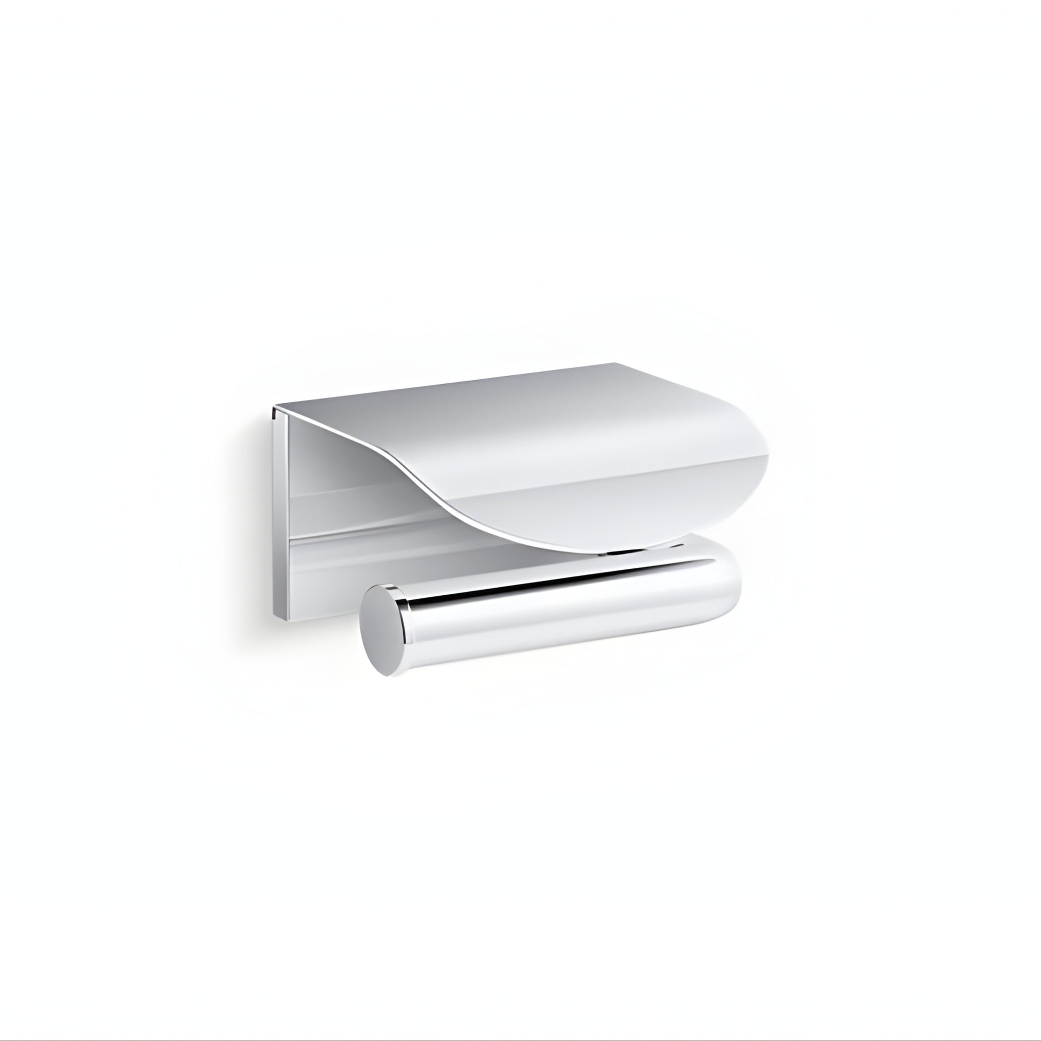 KOHLER AVID TOILET PAPER HOLDER WITH COVER CHROME