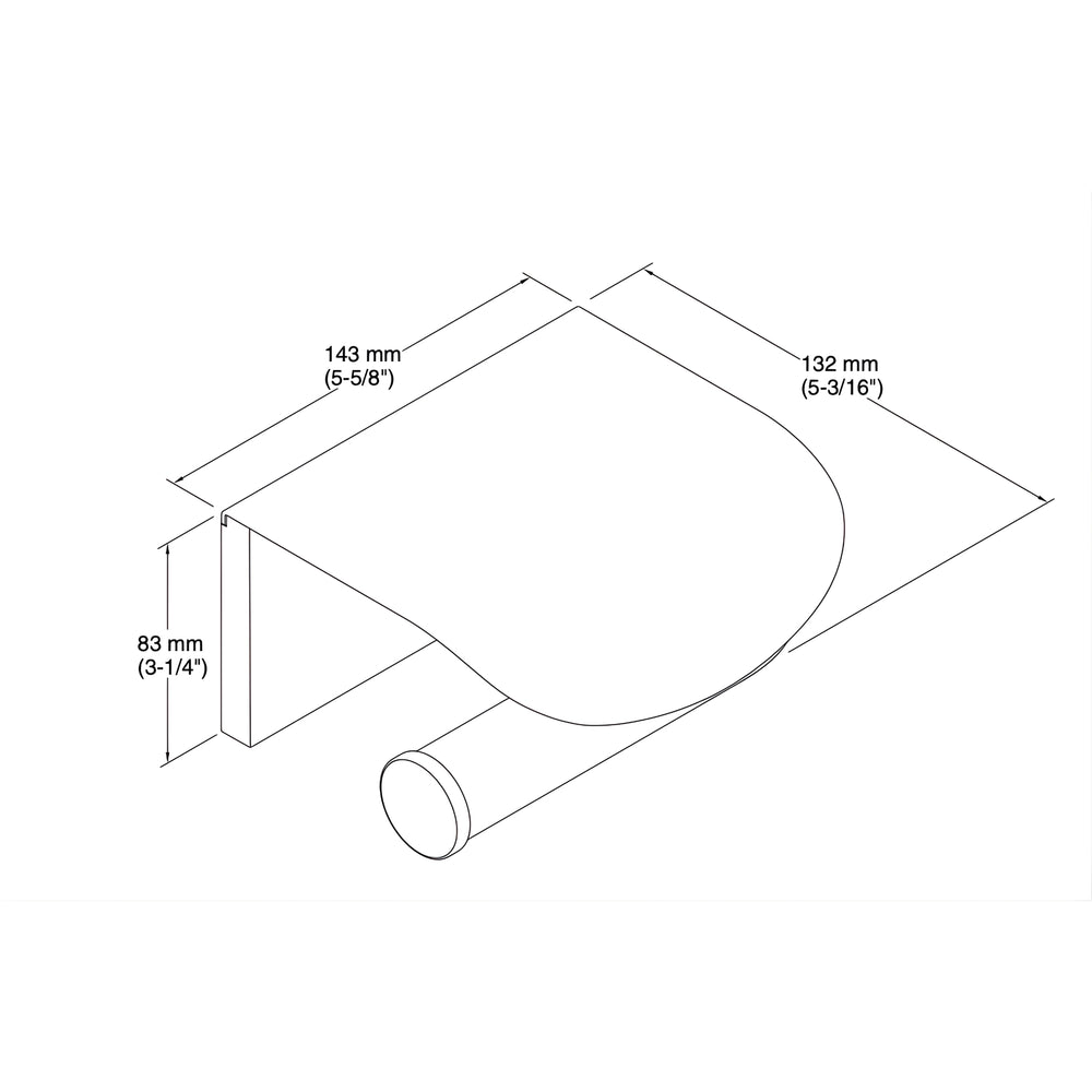 KOHLER AVID TOILET PAPER HOLDER WITH COVER CHROME