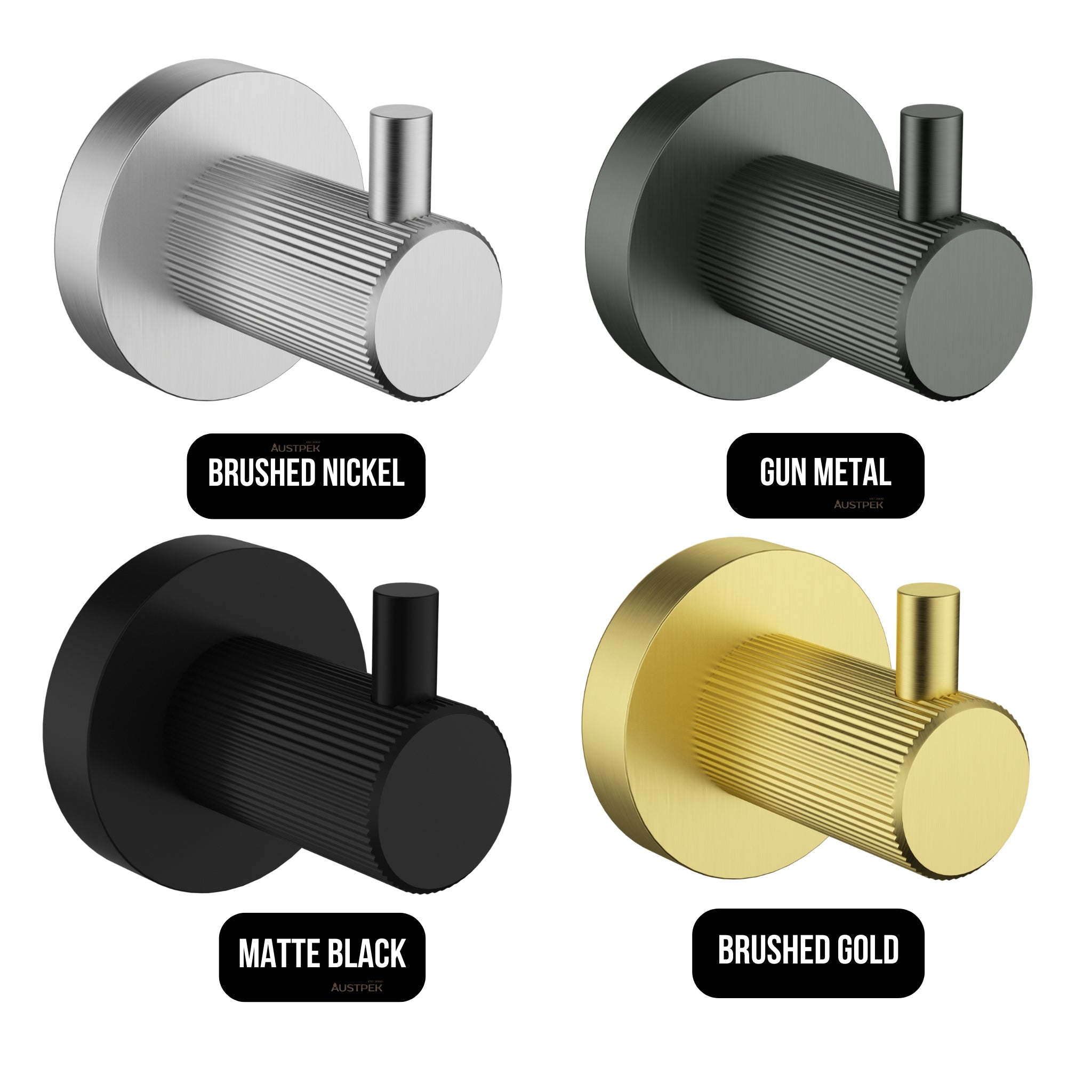 IKON LINIE ROBE HOOK BRUSHED GOLD