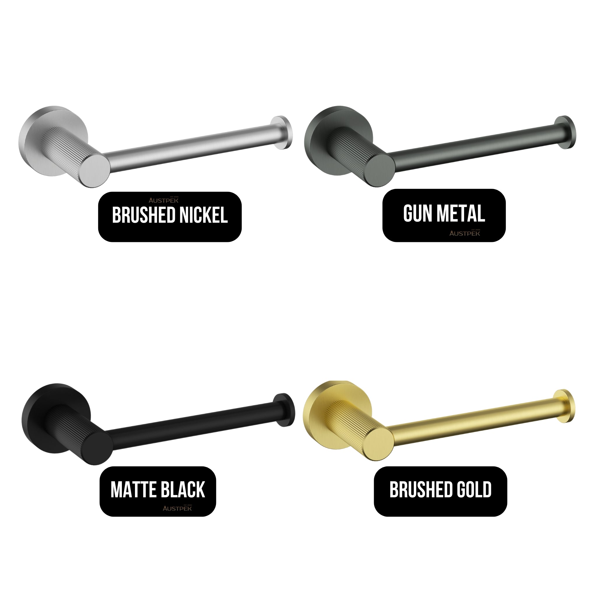 IKON LINIE TOILET PAPER HOLDER 176MM MATTE BLACK