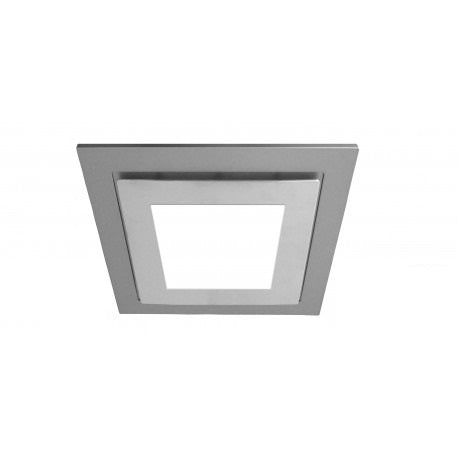 VENTAIR AIRBUS 200 SQUARE FASCIA WITH 10W LED PANEL SILVER