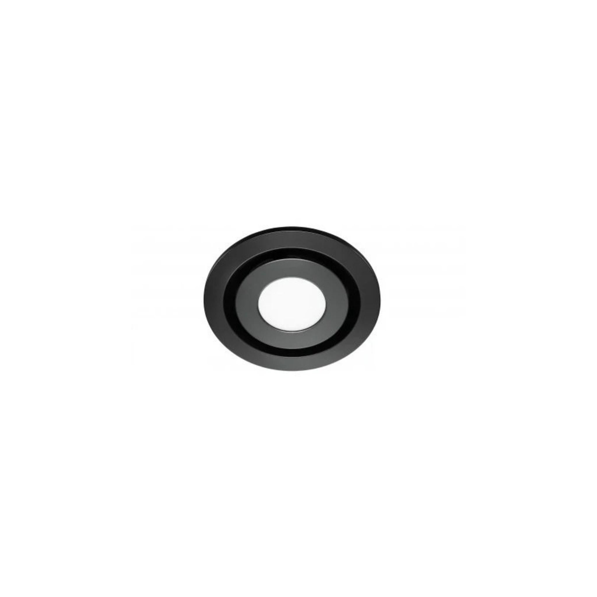 VENTAIR AIRBUS 250 ROUND FASCIA WITH 14W LED PANEL BLACK