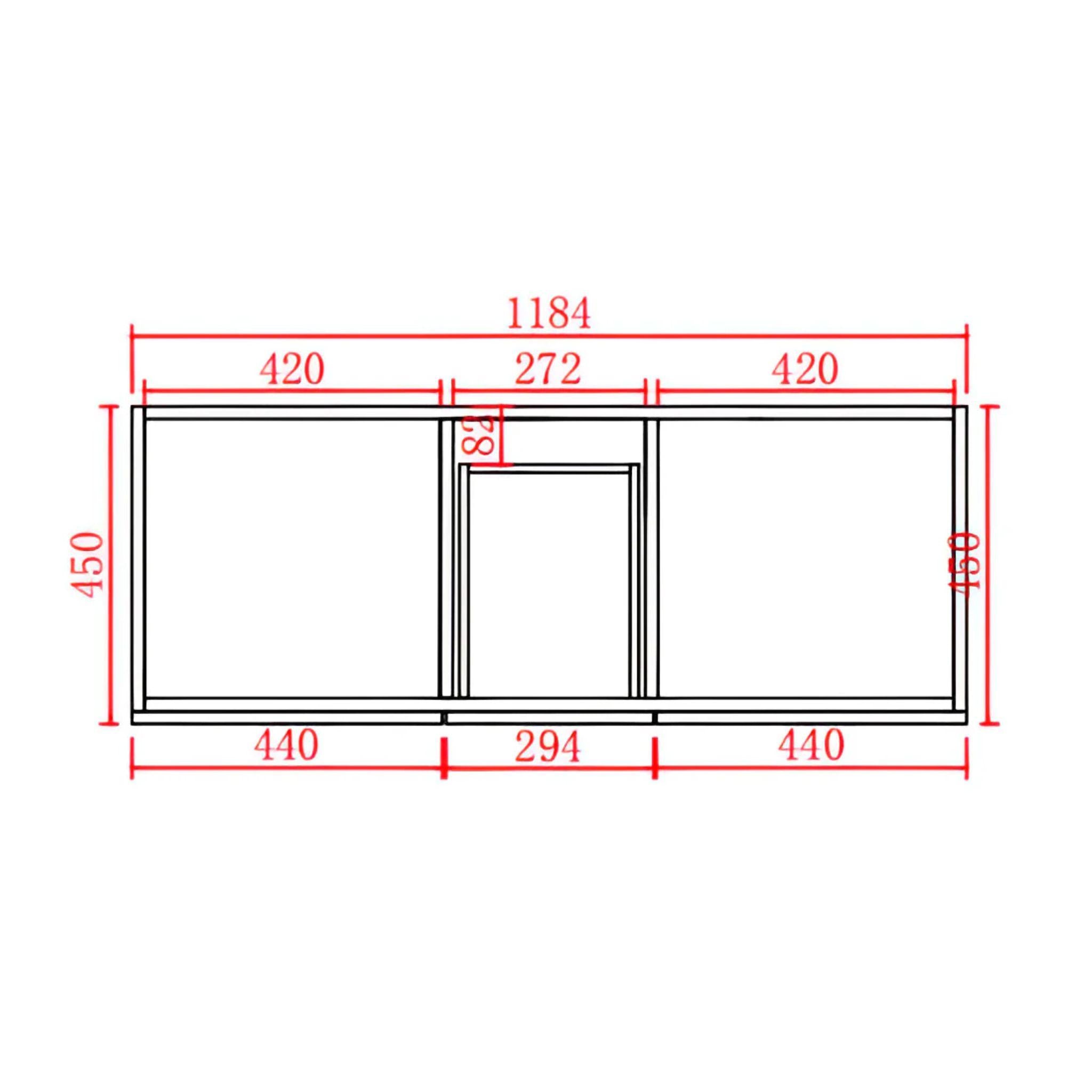 CETO ACACIA SHAKER MATTE WHITE 1200MM DOUBLE BOWL FLOOR STANDING VANITY