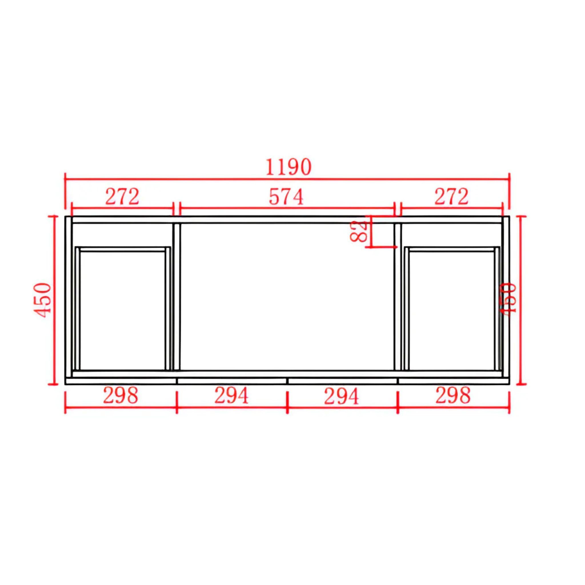 CETO ACACIA SHAKER MATTE WHITE 1200MM SINGLE BOWL FLOOR STANDING VANITY