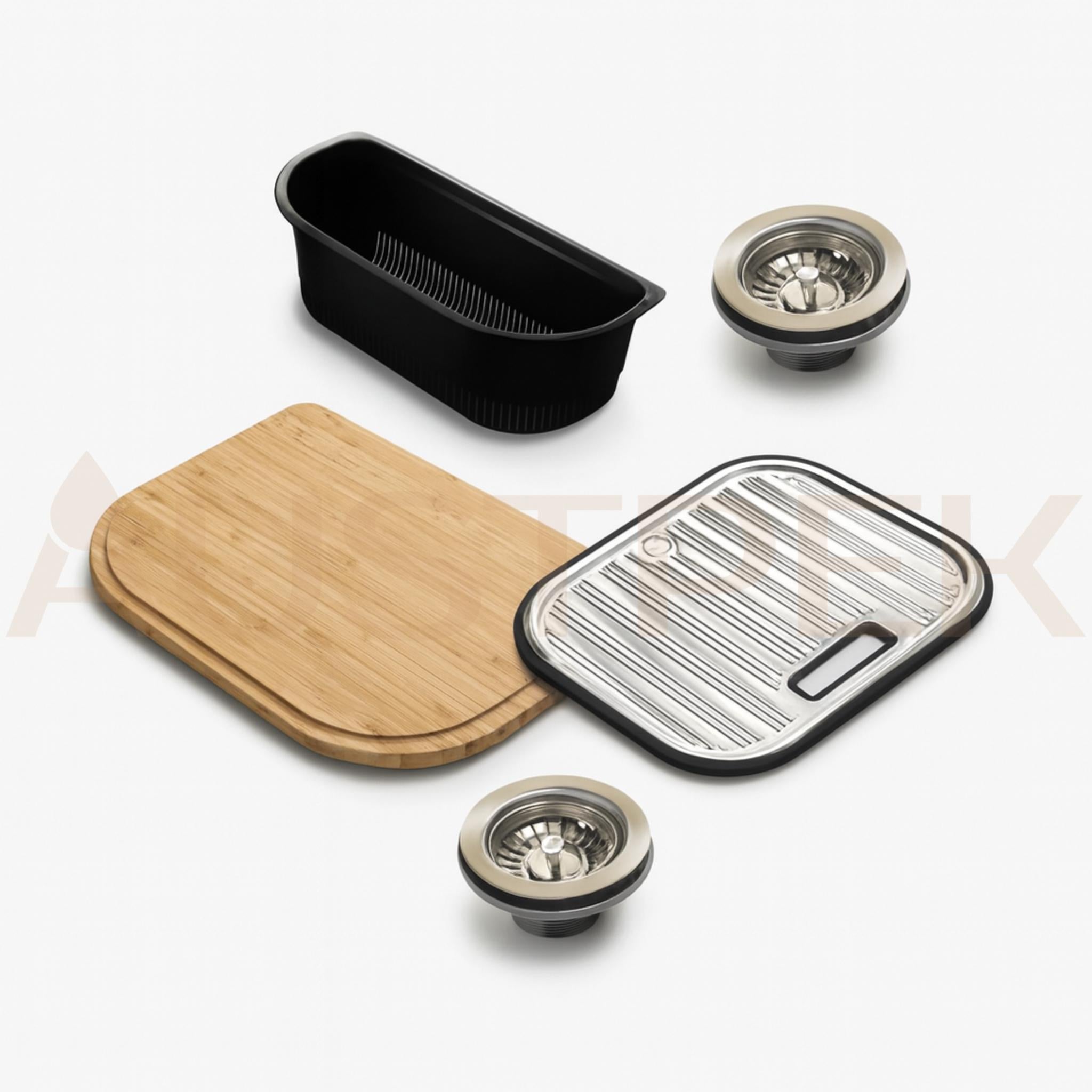 OLIVERI DIAZ DOUBLE BOWL TOPMOUNT ALFRESCO AND KITCHEN SINK STAINLESS STEEL 770MM