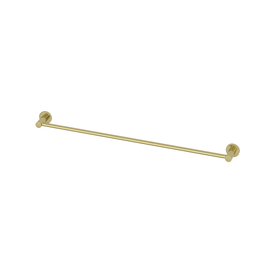 AMOZA SINGLE TOWEL RAIL 800MM BRUSHED GOLD