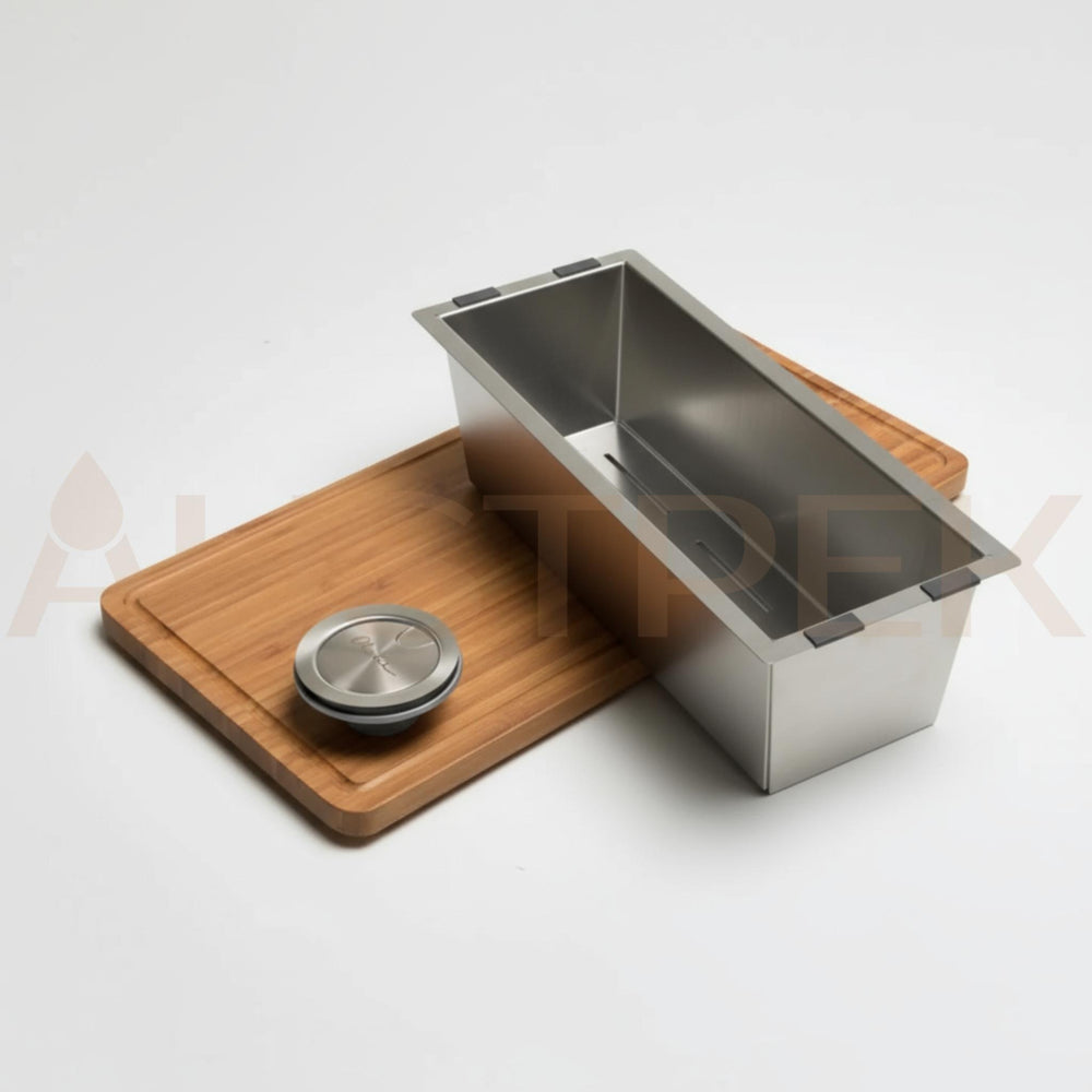 OLIVERI APOLLO SINGLE BOWL KITCHEN AND LAUNDRY SINK WITH TAPHOLE STAINLESS STEEL 800MM