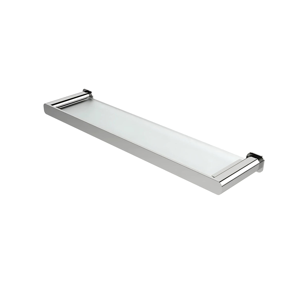 OSKAR METAL AND GLASS SHELF 500MM CHROME