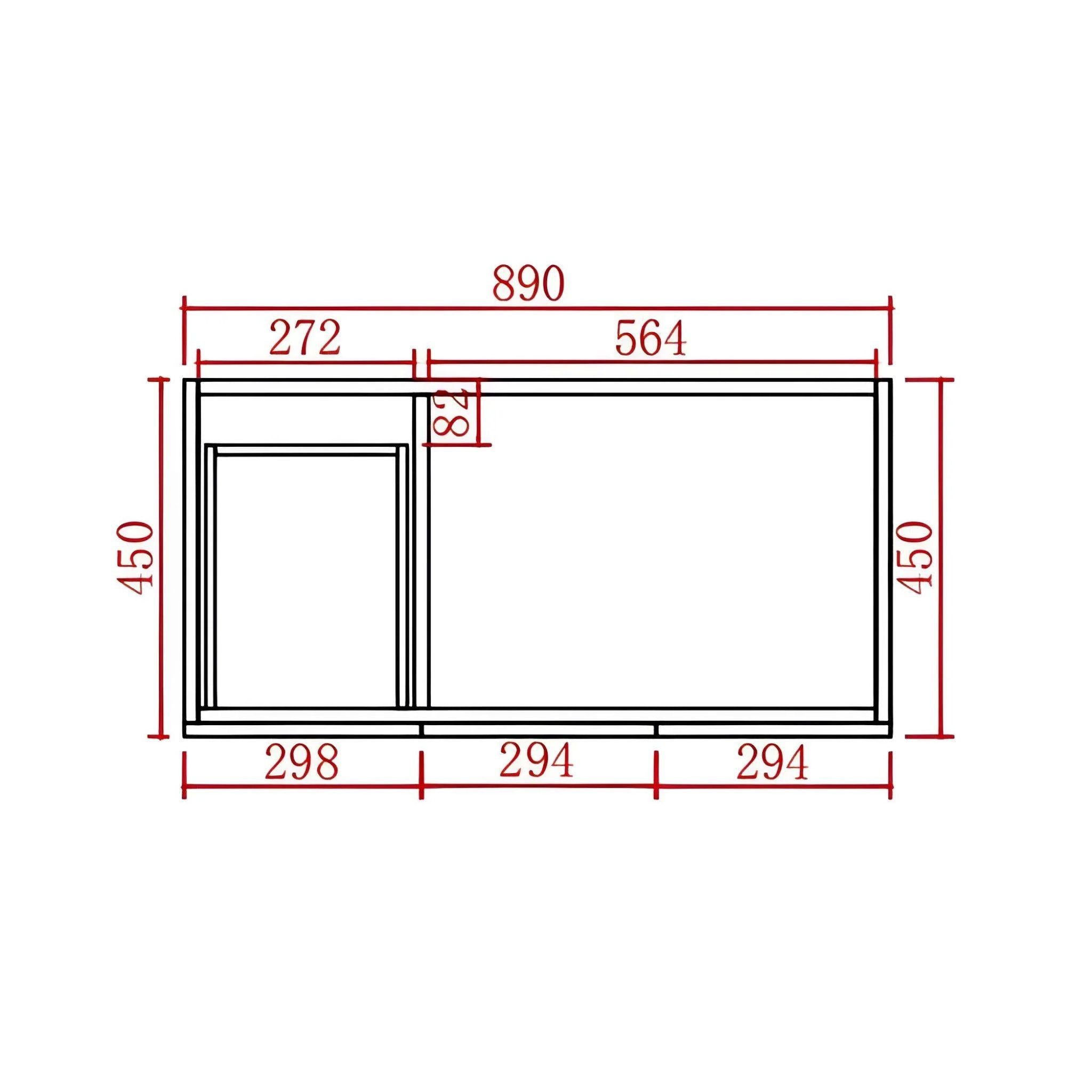 CETO ACACIA SHAKER MATTE BLACK 900MM FLOOR STANDING VANITY (AVAILABLE IN LEFT HAND DRAWER AND RIGHT HAND DRAWER)