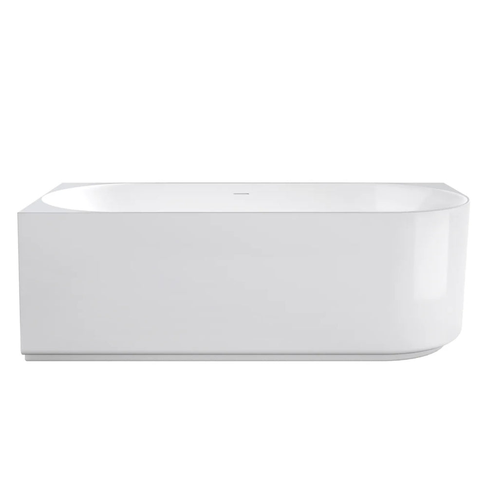 ATTICA CELINE LEFT CORNER BATHTUB WITH OVERFLOW GLOSS WHITE (AVAILABLE IN 1500MM AND 1700MM)