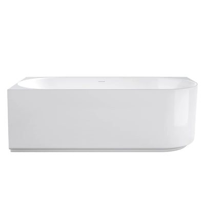 ATTICA CELINE LEFT CORNER BATHTUB WITH OVERFLOW GLOSS WHITE (AVAILABLE IN 1500MM AND 1700MM)