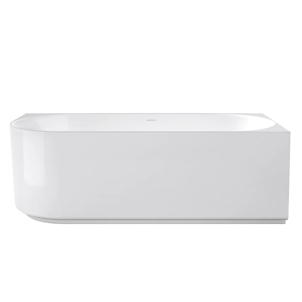 ATTICA CELINE RIGHT CORNER BATHTUB WITH OVERFLOW GLOSS WHITE (AVAILABLE IN 1500MM AND 1700MM)