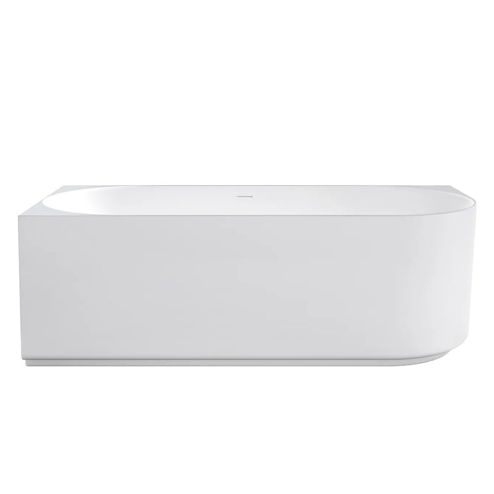 ATTICA CELINE LEFT CORNER BATHTUB WITH OVERFLOW MATTE WHITE (AVAILABLE IN 1500MM AND 1700MM)