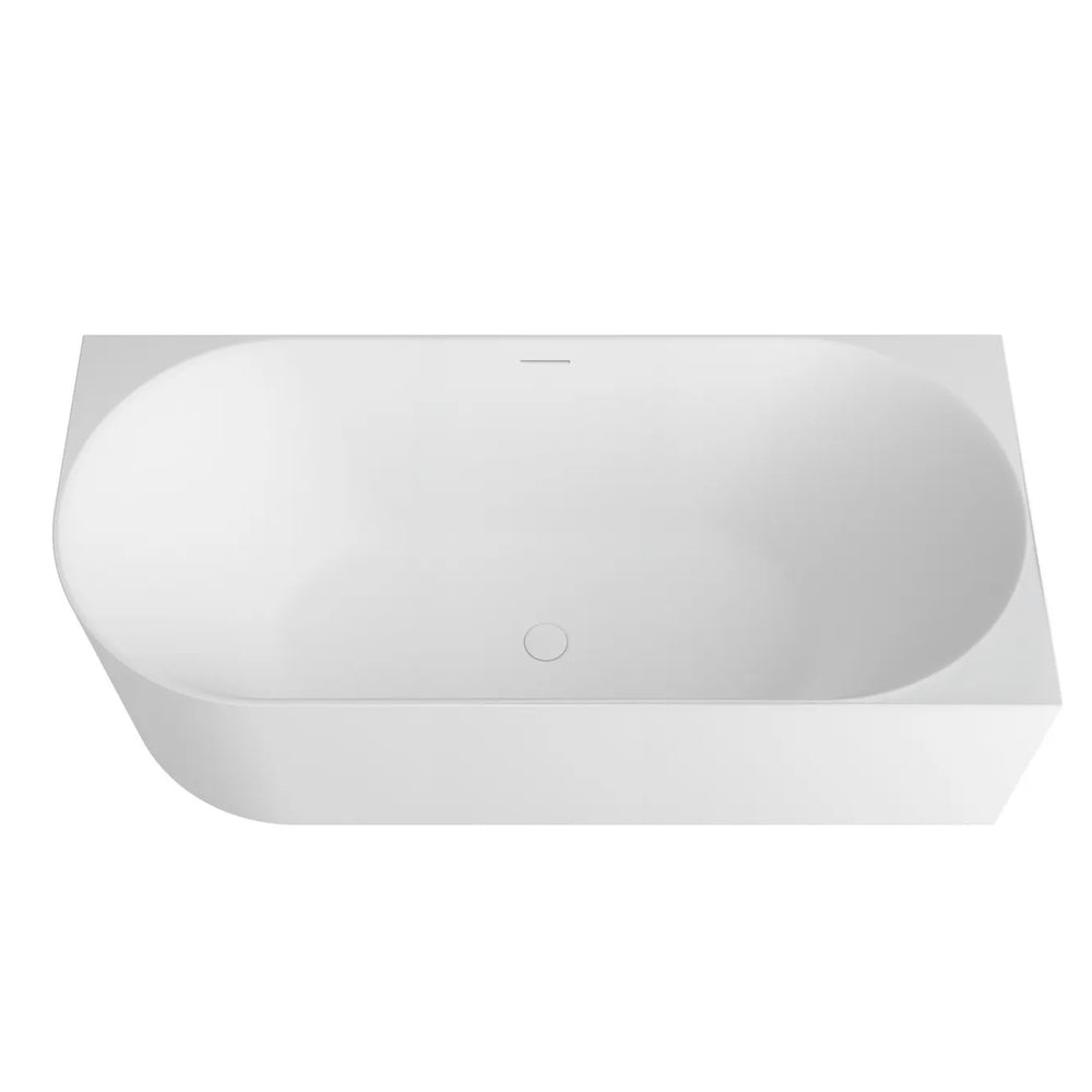 ATTICA CELINE RIGHT CORNER BATHTUB WITH OVERFLOW MATTE WHITE (AVAILABLE IN 1500MM AND 1700MM)